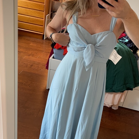 Fame and Partners Baby Blue Dress - Picture 4 of 4